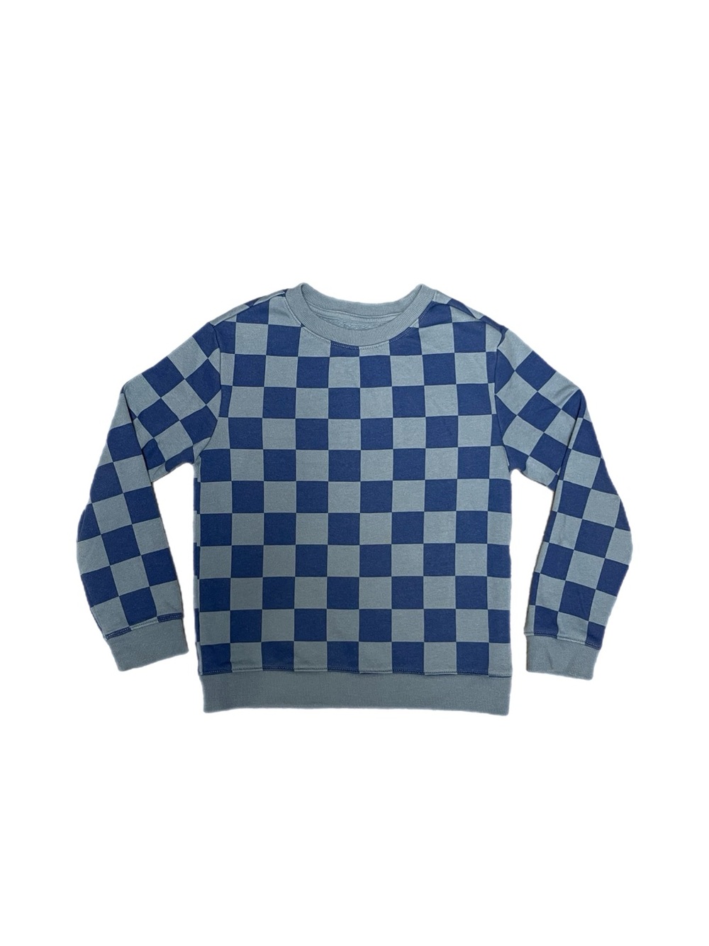 LIKE NEW! Boy’s Cat & Jack Checkered Crewneck Sweatshirt